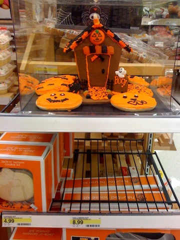 Target gingerbread halloween haunted house